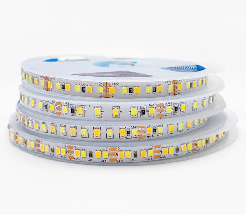 Tira ajustável 180LEDs/M For Decorative Lighting do diodo emissor de luz da temperatura de cor da cor do dobro do CCT