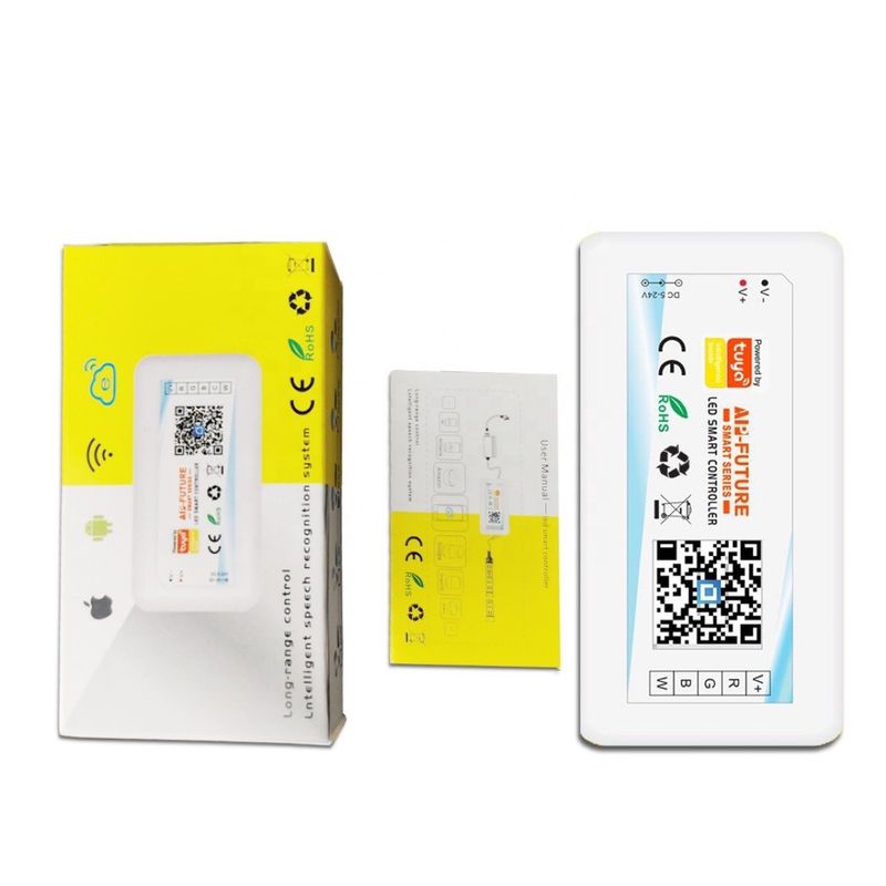 LED TUYA APP Remote Control RGB Light Strip Controller Dimmer monocromático 2.4G Graffiti Inteligente