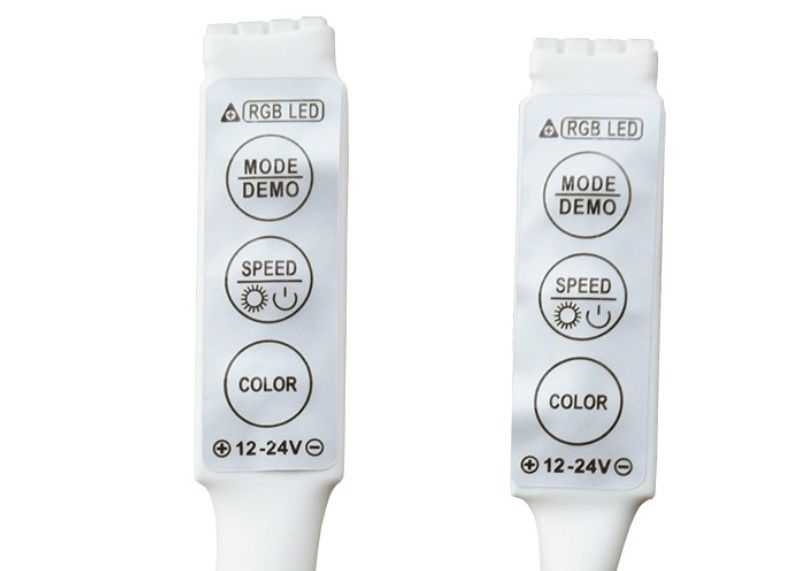 DC 5-24V LED Mini Controller 3 canais para lâmpadas de faixa LED RGB