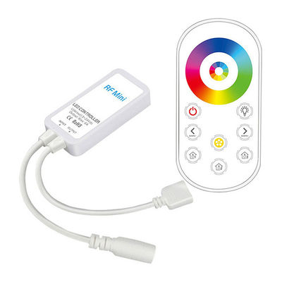 Telecontrole sem fio do toque de Mini RF do controlador do diodo emissor de luz RGB da C.C. 24V para a tira do diodo emissor de luz 5050