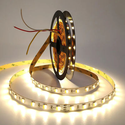 Da tira ajustável do diodo emissor de luz da temperatura de cor da C.C. 24V branco duplo flexível do CW WW 5050