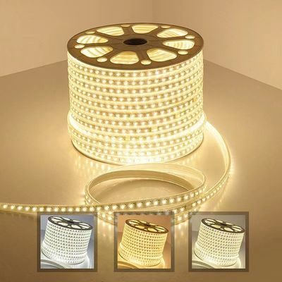 Luz de tira flexível 220V do diodo emissor de luz da única cor 110V IP65 Wanterproof