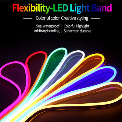 Tira clara conduzida flexível impermeável conduzida de néon da luz de tira do PVC da C.C. 12v 600leds 6*12mm
